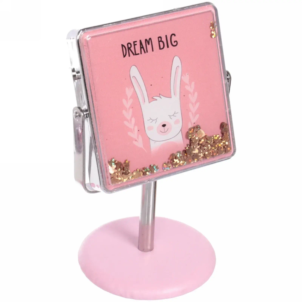 Зеркало настольное на ножке «Stylish image - Сладкие мечты», квадрат, 8*14 см (картон. коробка)