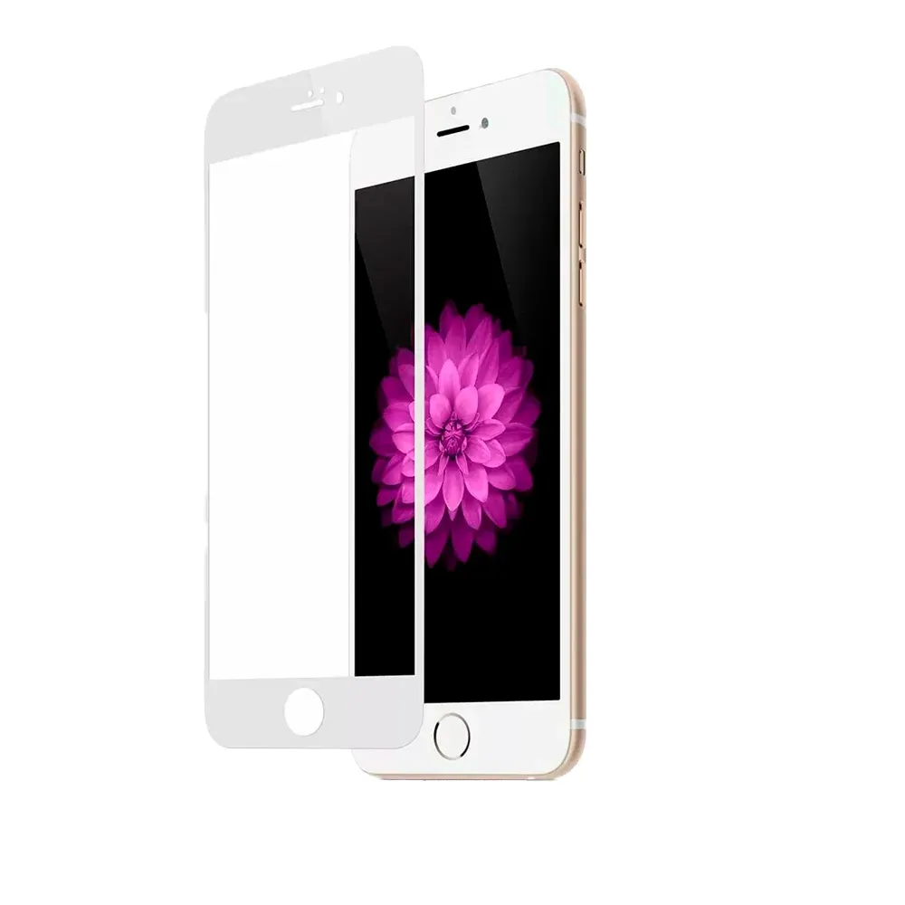 Защитное стекло 3D для Apple iPhone 7 Plus / 8 Plus, белая рамка