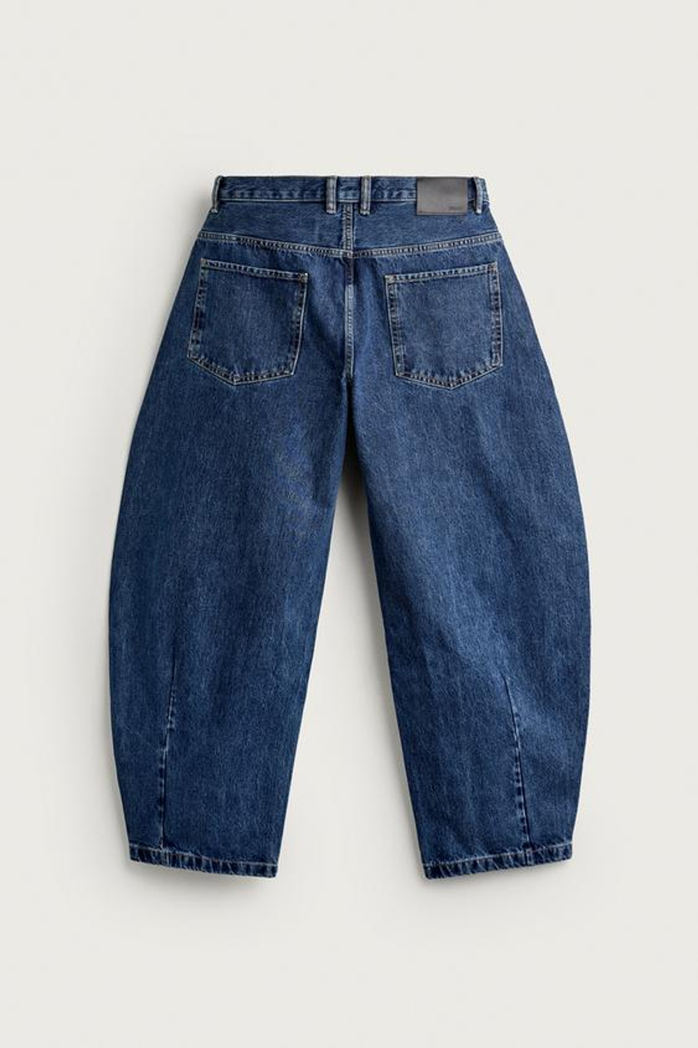 ZARA ДЖИНСЫ BALLOON FIT, СИНИЙ