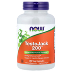 NOW Foods, TestoJack 200™, добавка для мужского здоровья, 120 вегетарианских капсул