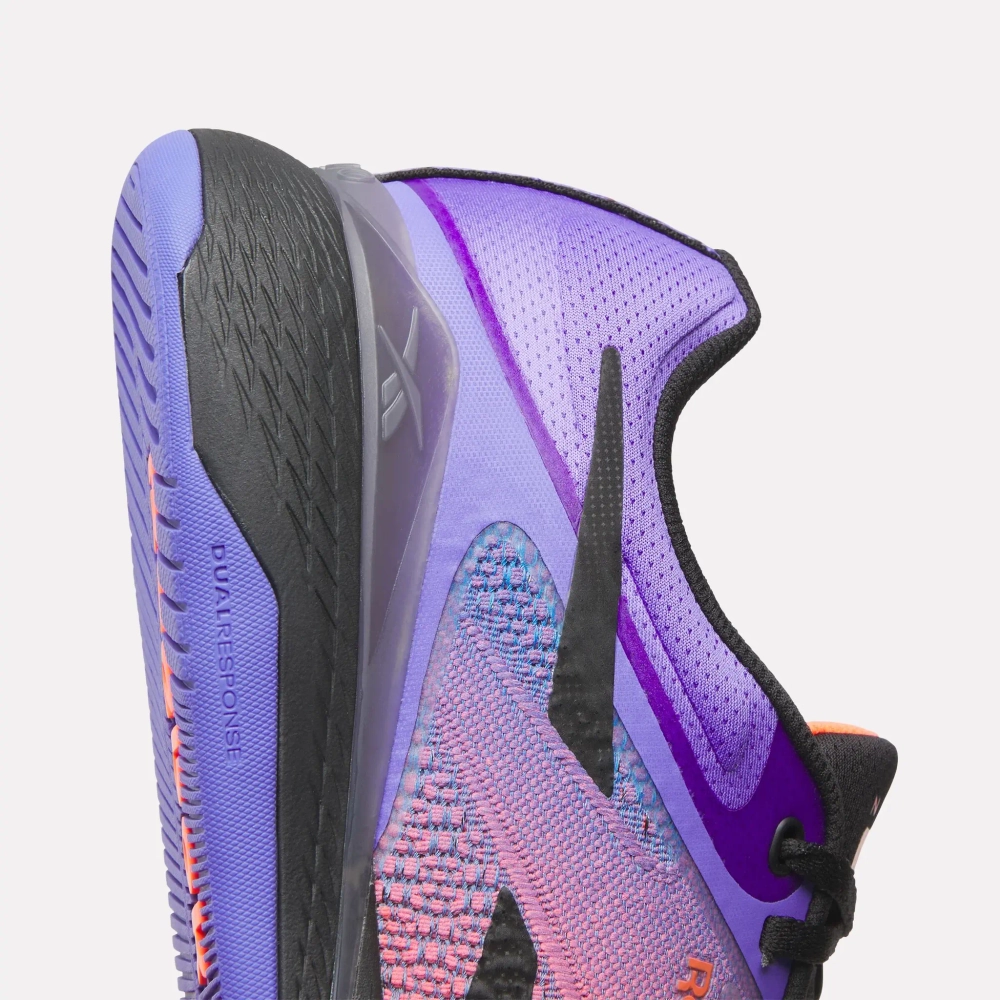 Кроссовки мужские Reebok Nano X5 (Фиолетово-Оранжевые)