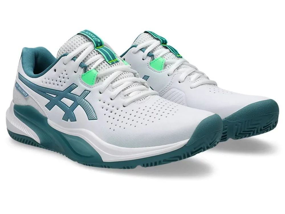Мужские кросовки для Padel Asics Gel-Challenger 15 Padel - white/misty pine