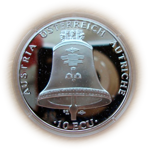 Австрия 10 экю 1994 Мир Дети Рождество СЕРЕБРО