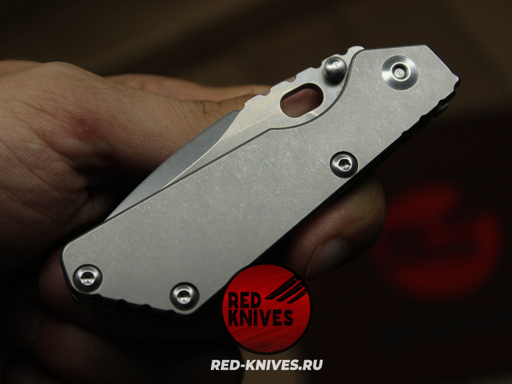 Нож Strider PT Titanium Gray - рукоять титан, клинок стоунвош RK/Н123