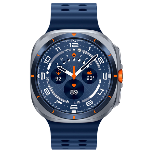 Умные часы Samsung Galaxy Watch Ultra (2025) 47mm LTE, ремешок Marine, Titanium Blue (Синий титан) SM-L705