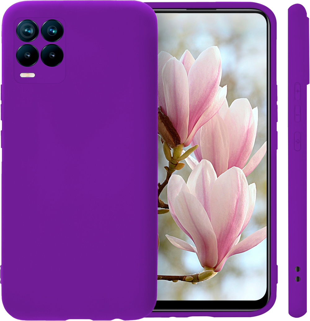 Мягкий Soft Touch чехол из силикона для REALME 8 / 8 PRO с бархатной подкладкой