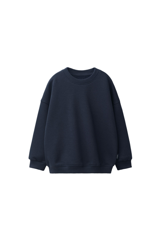 ZARA ОДНОТОННАЯ ТОЛСТОВКА, МОРСКОЙ СИНИЙ