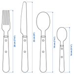 Набор столовых приборов на 6 персон IKEA LIVNARA (ЛИВНЭРА), Черный, 24 шт