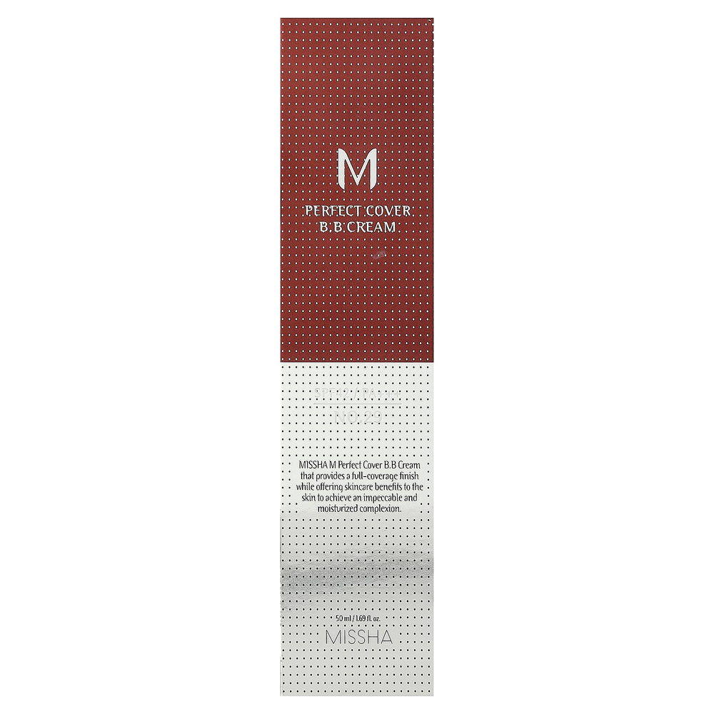 Missha, M Perfect Cover, BB-крем, SPF 42 PA+++, оттенок 29 бежевый карамель, 50 мл (1,69 жидк. унции)