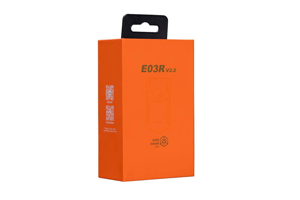 Фонарь-брелок Fenix E03R V2.0 голубой
