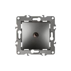12-3101-12 ЭРА Розетка TV одиночная, IP20, Эра12, графит | Розетки и выключатели