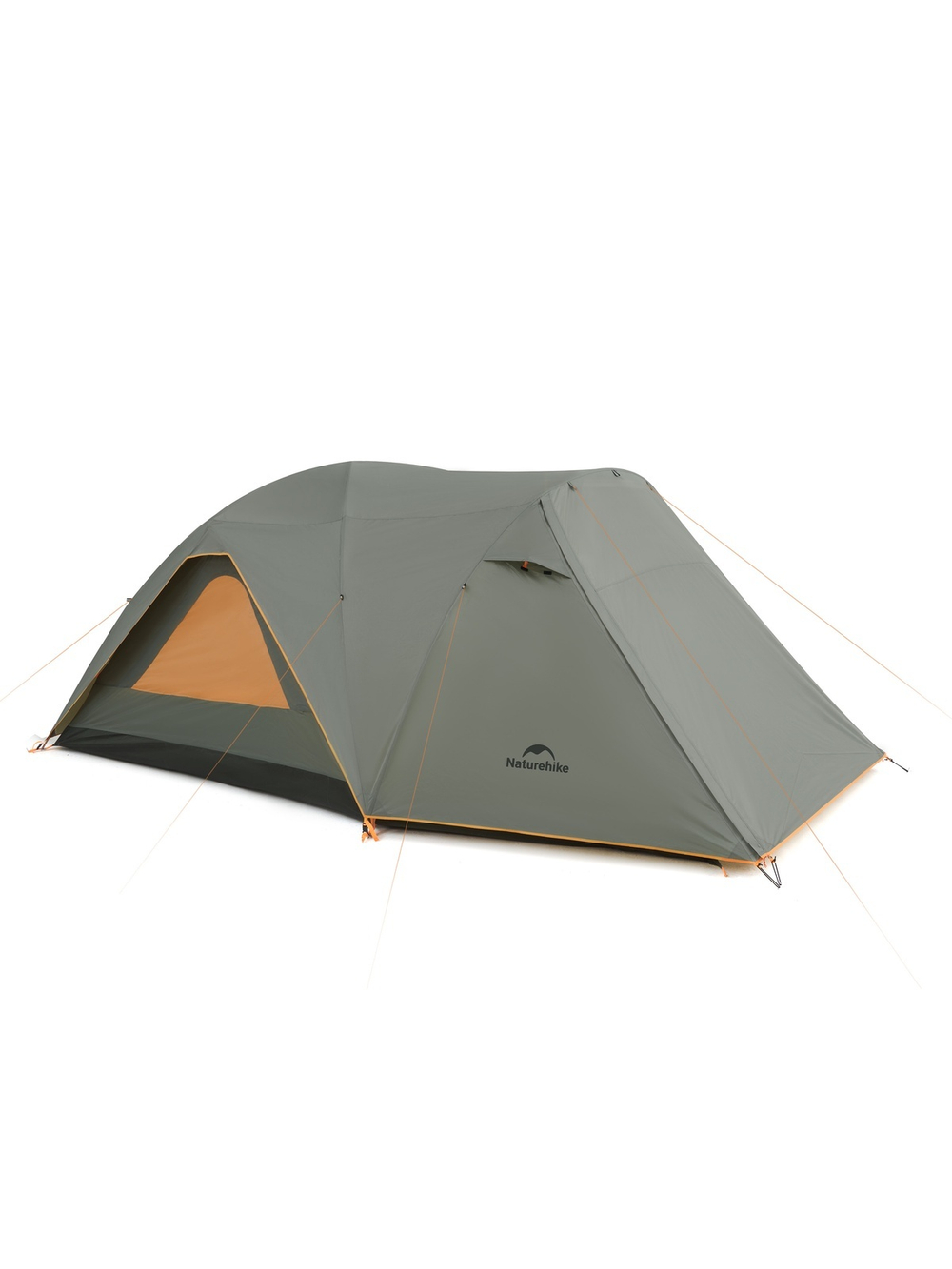 Палатка Naturehike KOTA 4, 8-местная, алюминиевый каркас, темно-зеленая