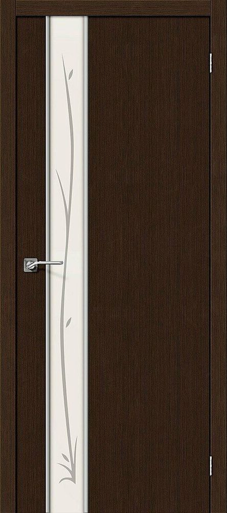 Дверь Глейс-1 Twig / Цвет 3D Wenge / Стекло Twig / Двери Браво