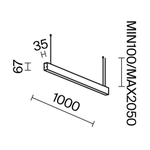 Линейный светильник Technical LL312036