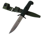 Нож тактический Combat, сталь AUS-8 StoneWash, Olive, Kizlyar Supreme, 4610094297253