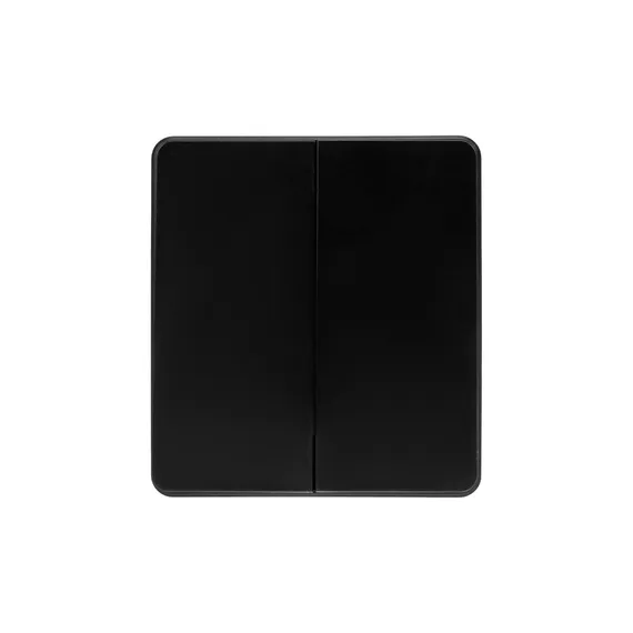 Выключатель двухклавишный KRANZ Miele Round Оникс KR-78-0706-3