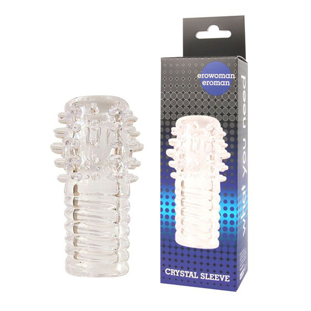 Прозрачная насадка 10см на фаллос Bior Toys Erowoman-Eroman EE-10207