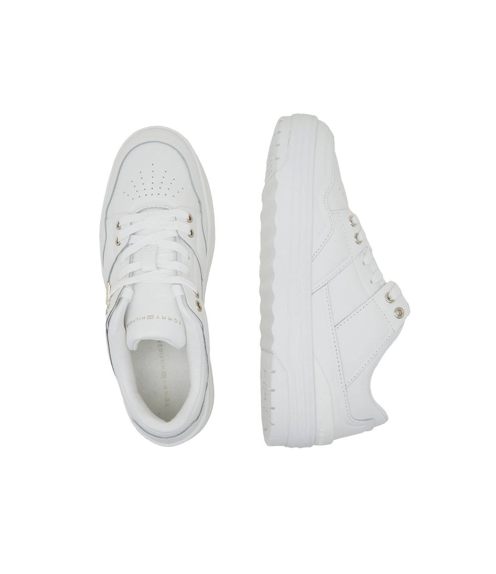Кожаные кроссовки basket Tommy Hilfiger - белый(FW0FW07756)