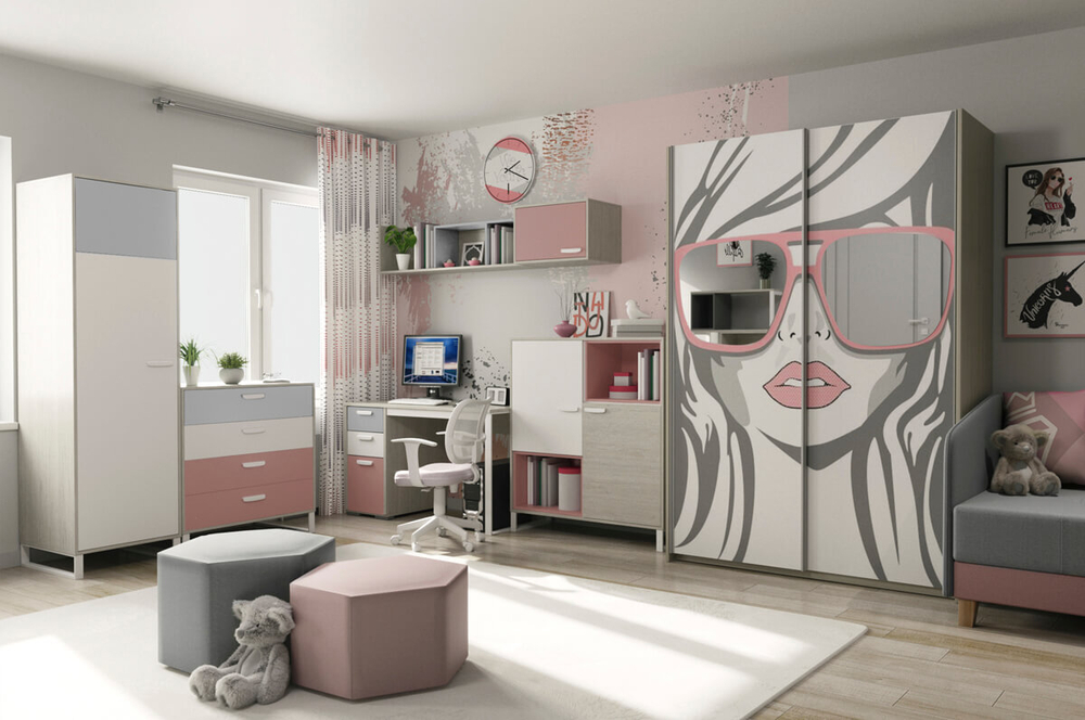 Комод К1 LIBERTY PINK (Либерти пинк)
