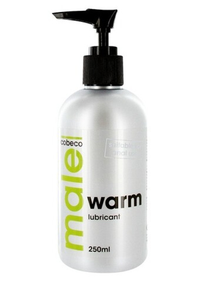 Анальный лубрикант с согревающим эффектом MALE Cobeco Warm Lubricant , на водной основе 250 мл.