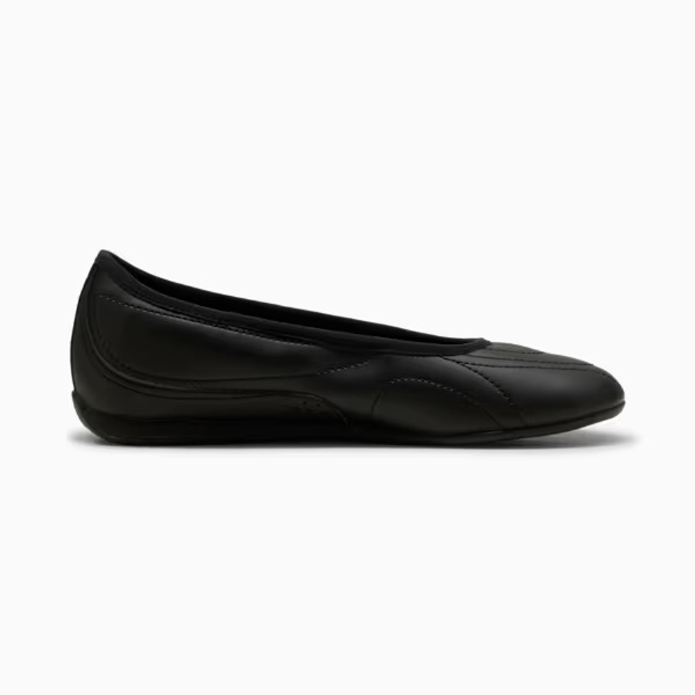 PUMA Кроссовки-балетки Catch, черный/белый