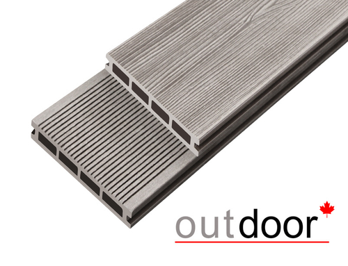 Террасная доска ДПК Outdoor 3D 150*25*3000 мм. СТОРМ/вельвет серый микс холодный
