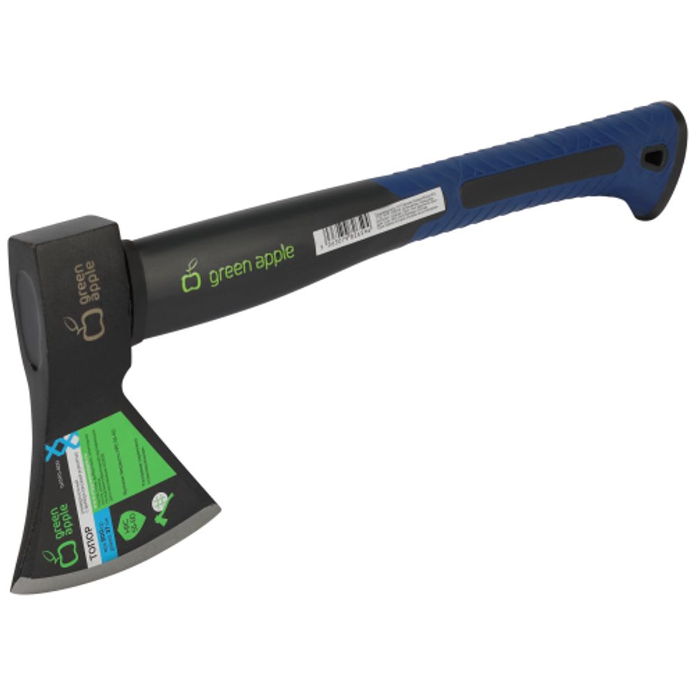 Топор GREEN APPLE GATP0-800 садовый 37 см 1220 гр с фиберглассовой рукоятью | GREEN APPLE