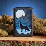 Зажигалка "Волк и луна" Wolf and Moon Design ZIPPO 29864