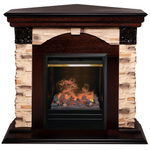 Каминокомплект Real Flame Dublin Corner Rock AO с очагом 3D Olympic (угловой)
