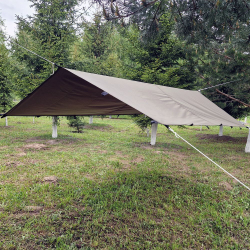 Тент-навес Prival туристический 3х3м, 80г/м2, PU 4000, хаки