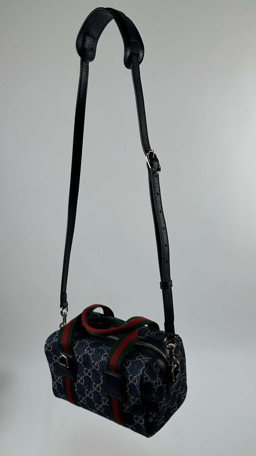 Сумка Gucci GG Denim Boston mini