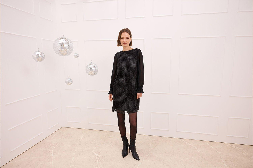Платье с блестящей пряжей s.Oliver BLACK LABEL