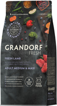 Grandorf Fresh 3кг Holistic Medium&Maxi Lamb&Sweet Potato Сухой корм для собак средних и крупных пород, свежее мясо ягненка с бататом