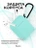 Чехол для Airpods 1/2 Gurdini прорезиненный soft touch Мятный