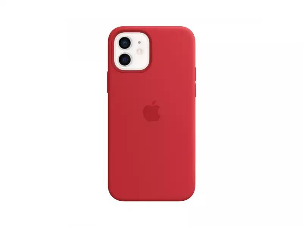 Силиконовый чехол Apple iPhone 12 / 12 Pro с MagSafe, красный (PRODUCT)RED, MHL63 (Из Финляндии)