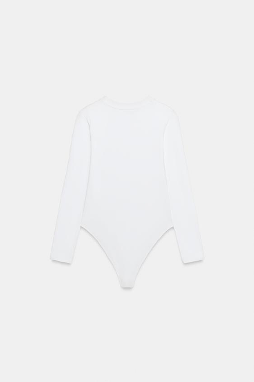 ZARA БОДИ С ДЛИННЫМИ РУКАВАМИ, БЕЛЫЙ