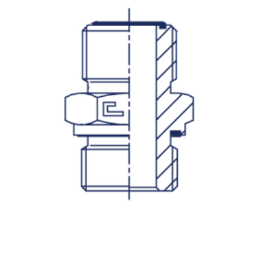 Штуцер FE ORFS 13/16 - BSP 1/2