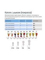 Мормышка вольфрамовая КАПЛЯ С УШКОМ, #220, 10 шт 3,2 г