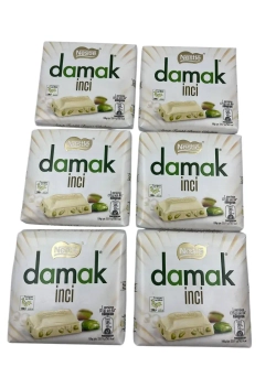 Турецкий белый шоколад Damak с фисташкой (6шт по 60гр)