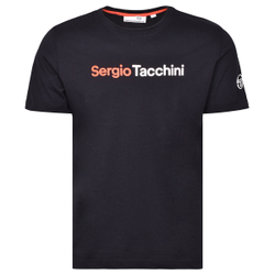 Мужская теннисная футболка Sergio Tacchini Robin T-shirt - black/orange