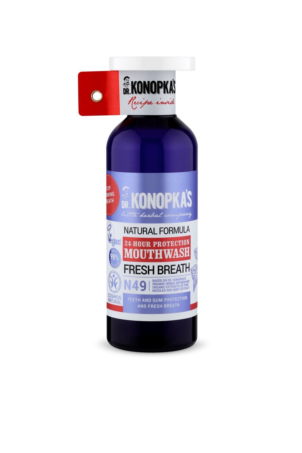 Натуральный ополаскиватель для полости рта Защита 24 часа, 500 мл (Dr.Konopka's)