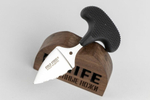 CS_43NSK Mini Pal - нож с фикс. клин., AUS8A, резин. рук-ть пластиковые ножны