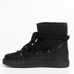 Высокие комбинированные кеды INUIKII Sneaker Classic Black на меху