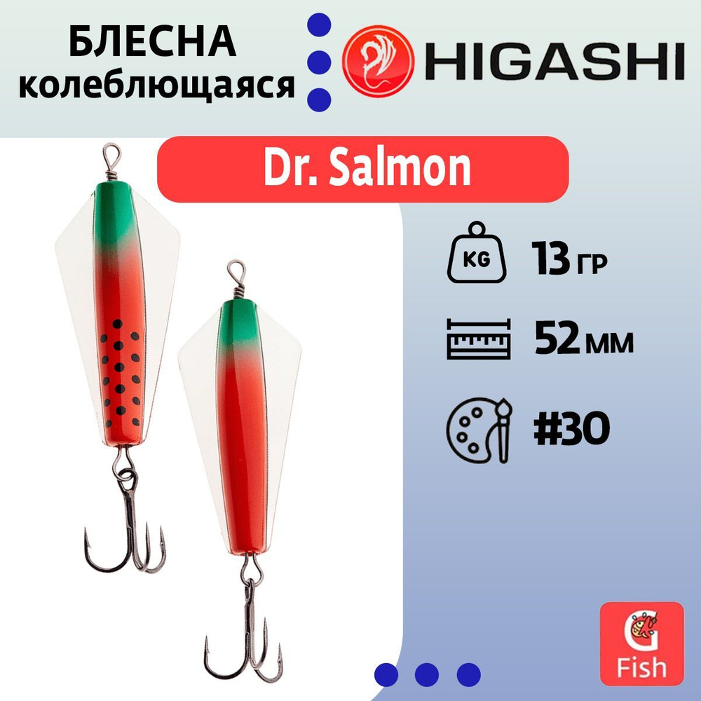 Блесна колеблющаяся Dr. Salmon 26g #21