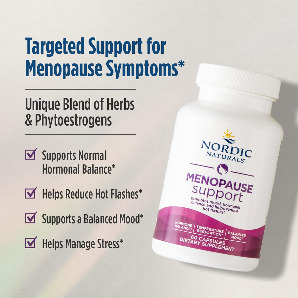 Nordic Naturals, добавка для поддержки в период менопаузы, 60 капсул
