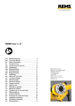 Храповый рычаг Rems 522000 Eva 1/8-2"