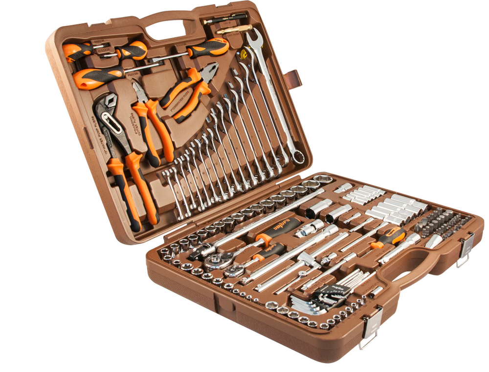 OMT143SL Набор инструмента универсальный 1/4", 1/2"DR, 143 предмета