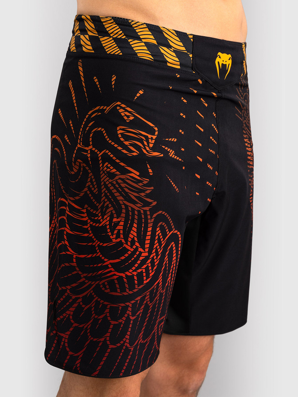 Шорты ММА Venum Quetzal Fury Black/Fury Red/Tangerine