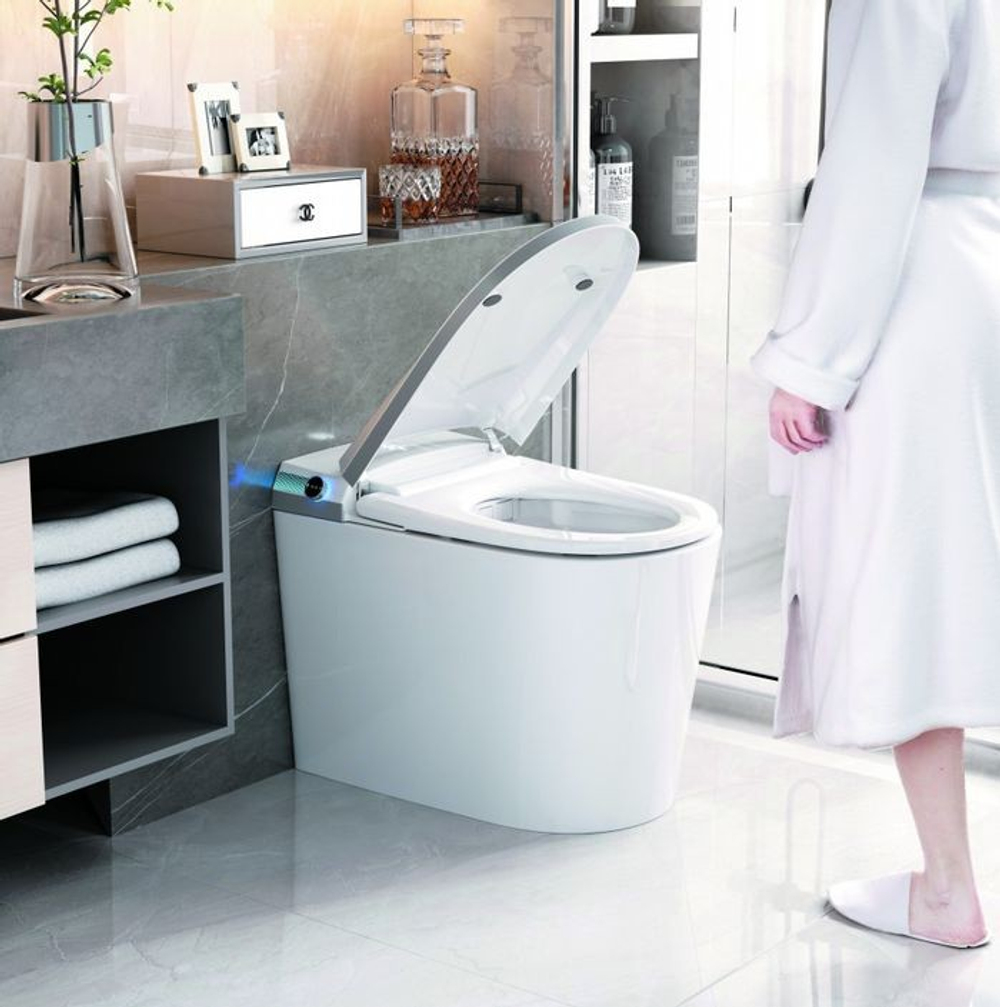 Унитаз приставной Grossman Smart GR-PR-5702 (580х380х460) белый, выпуск в стену, 1 место