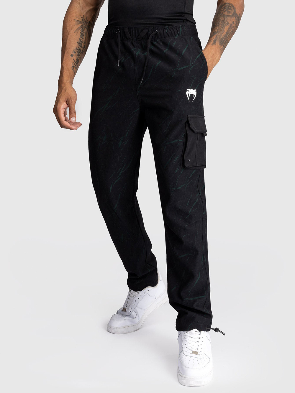Брюки спортивные Venum Trooper Black/Forest Green